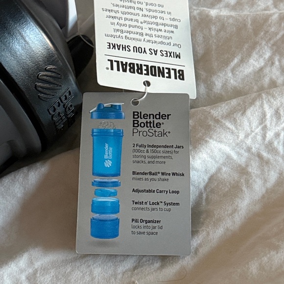 ProStak Shaker Bottle Interlocking Storage Containers - Black blender bottle - Picture 4 of 4